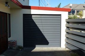 Garage door after painting